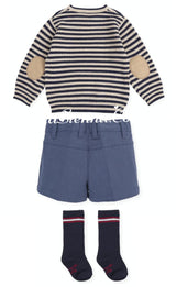 Tutto *Piccolo Boys Jumper, Shorts & Socks Set - 4741