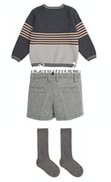 Tutto Piccolo Boys Jumper, Shorts & Socks Set - 4830