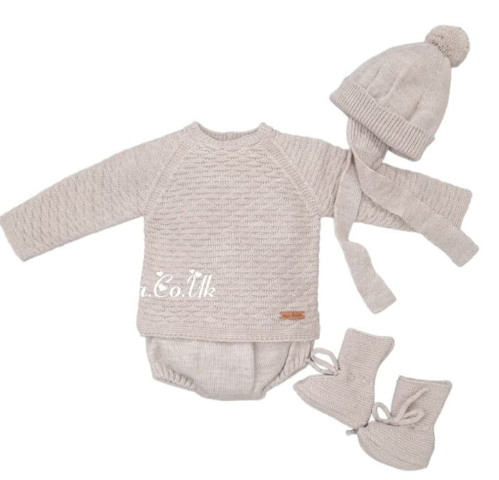 Mac ilusion Boys Four Piece Knitted Outfit - 8628 - Nuez
