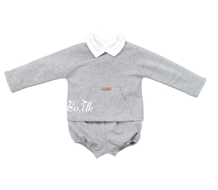 Mac ilusion Baby Boys Stylish Three Piece Outfit 8310 Grey