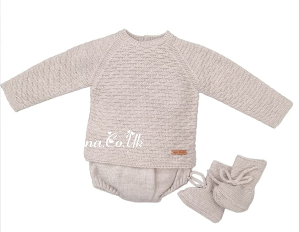 Mac ilusion Boys Four Piece Knitted Outfit - 8628 - Nuez