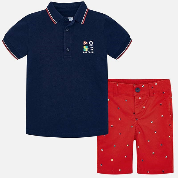 Mayoral Boys Summer Short Set Navy 3245