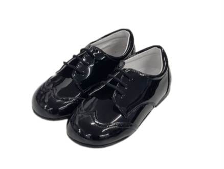 Pretty Originals Boys Black Patent Shoes - UE24102 - School Shoes?