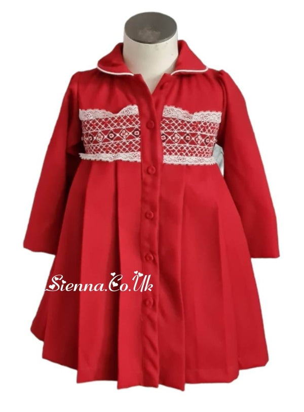 Pretty Originals Red Traditional Coat & Hat - MC01221