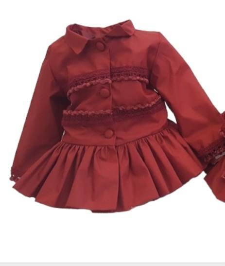 La Marquesita Real La Duquesa Burgundy Over Coat / Jacket