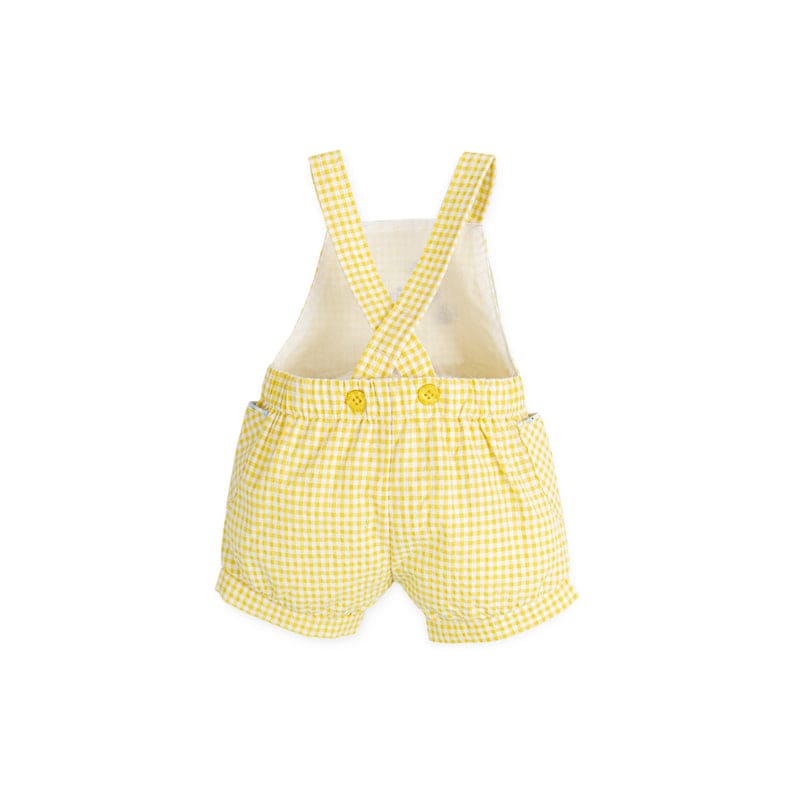 Tutto Piccolo Yellow Two Piece Set - Dungarees & T-shirt - Bees - 3282