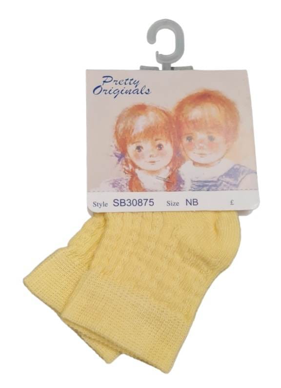 Pretty Originals Lemon / Yellow Ankle Socks - SB30875