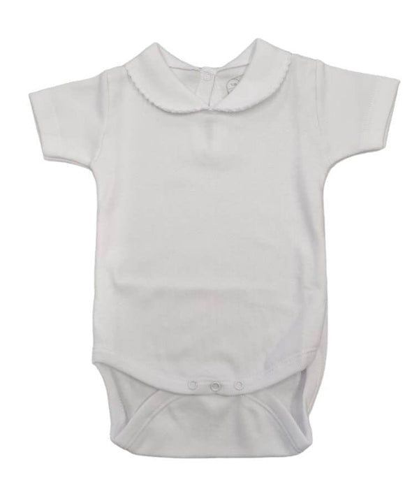 Rapife White Peter Pan Collared Vest Top - 847
