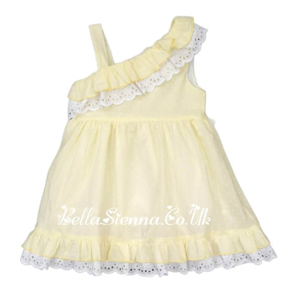 Lor Miral Lemon & White Dress - 31406