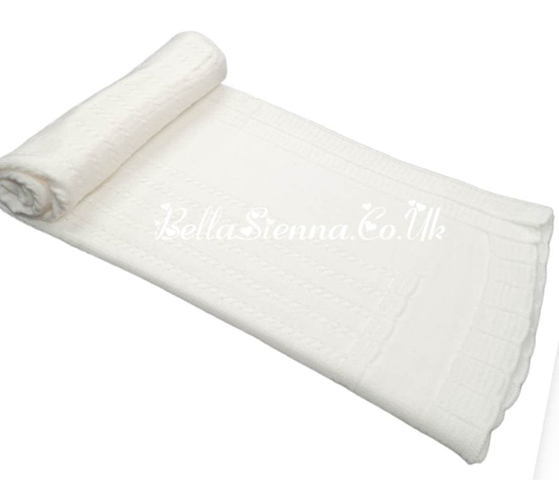 Beautiful Traditional Ivory Baby Receiving Shawl - 22500