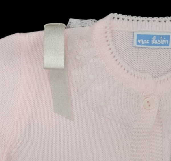 Mac ilusion Girls Pink Cardigan