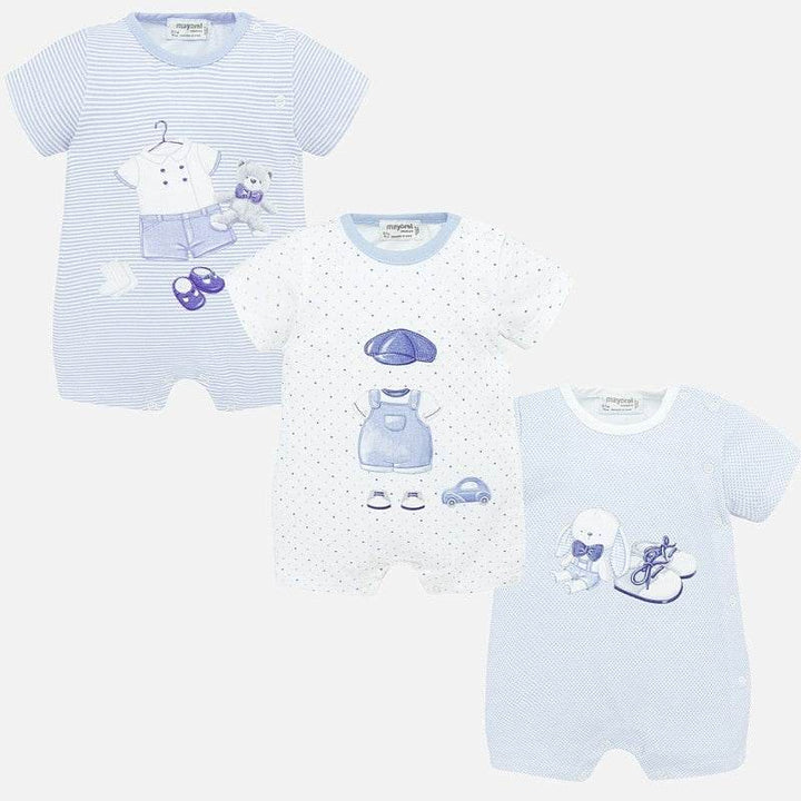 Mayoral Baby Boys Set - Pack Of Three Rompers 1773