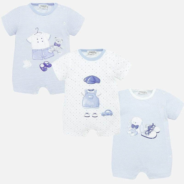 Mayoral Baby Boys Set - Pack Of Three Rompers 1773