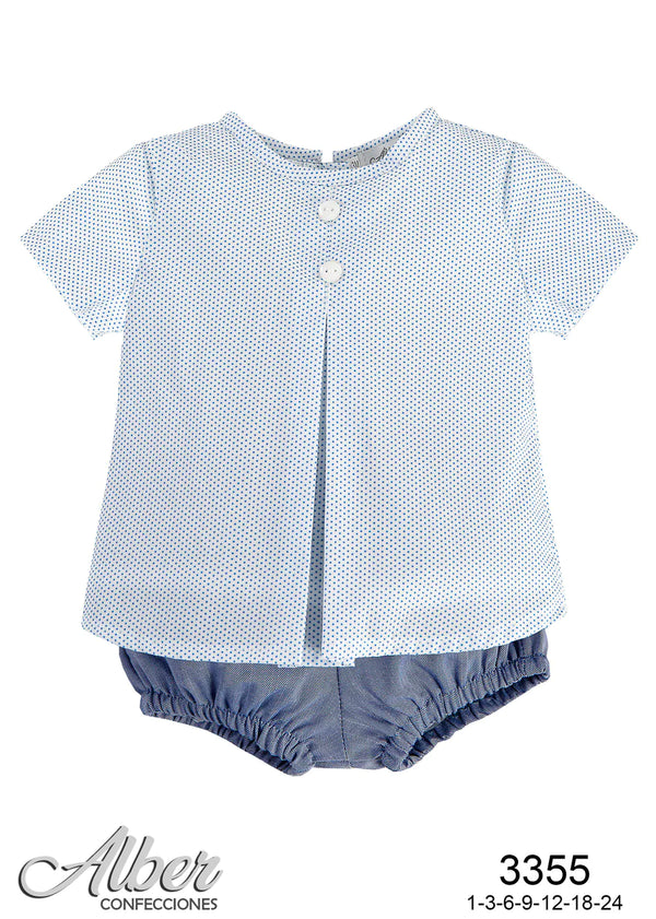 Alber Boys Shirt And Shorts Set - 3355