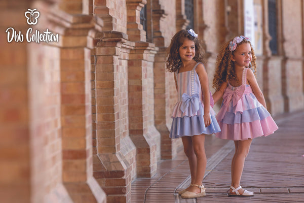 Dbb Collection Blue, Pink & White Headband To Match Dress 14003 - 14090