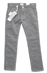 iDO Boys Dark Grey & Black Soft Touch Slim Fit Trousers - T758