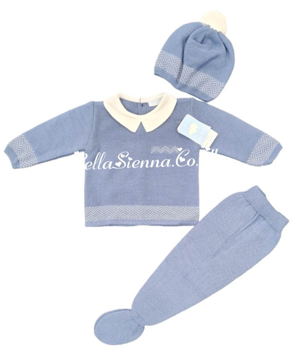 Mac Ilusion Baby Boys Three Piece Knitted Set 7411