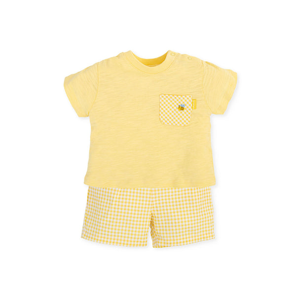 Tutto Piccolo Yellow Shorts & T-shirt Set - 3481