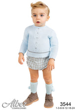 Alber Boys Two Piece Blue & Grey Outfit - 3544