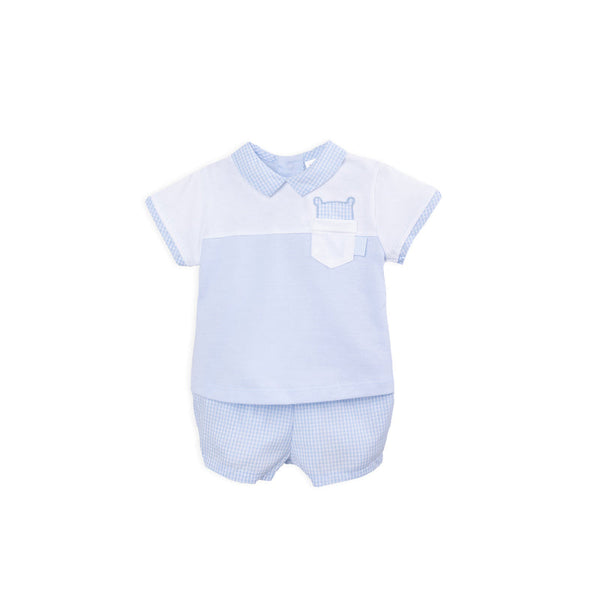 Tutto Piccolo Teddy Bear Shorts & T-shirt Set - 3586