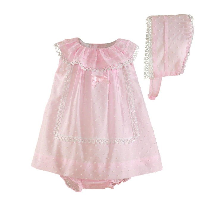 Miranda Baby Girls Pink Spanish Dress Set 0036