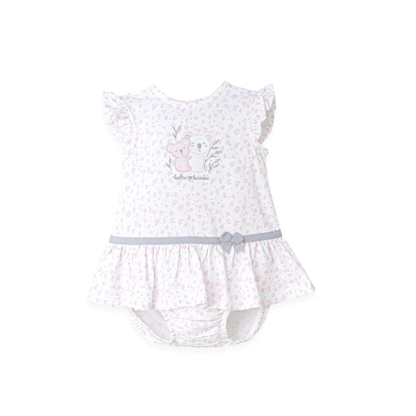 Tutto Piccolo Girls Koala Bear Dress & Pants Set - 3783