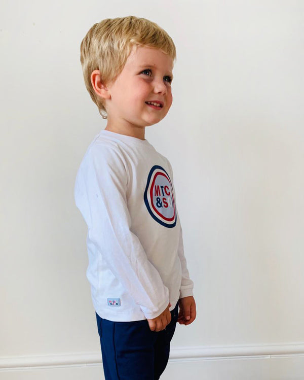 Mitch & Son Abel Long Sleeved White top
