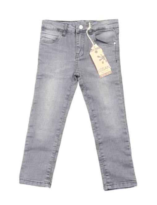 Losan Boys Slim Fit Washed Black Denim Jeans - 9651