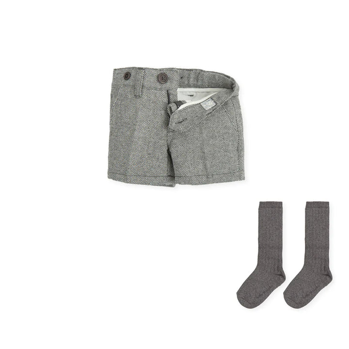 Tutto Piccolo Boys Jumper, Shorts & Socks Set - 4830