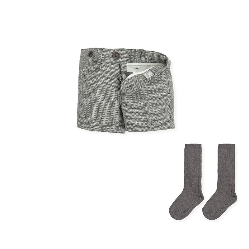 Tutto Piccolo Boys Jumper, Shorts & Socks Set - 4830