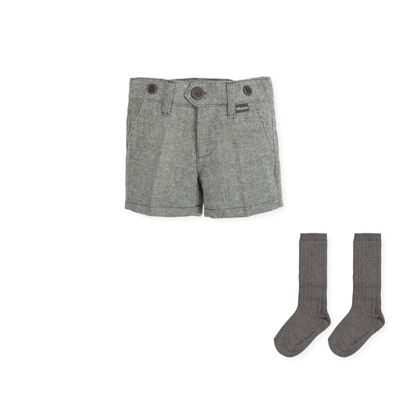 Tutto Piccolo Boys Jumper, Shorts & Socks Set - 4830