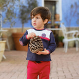Tutto Piccolo Two Piece Tracksuit - Navy Blue - 4580