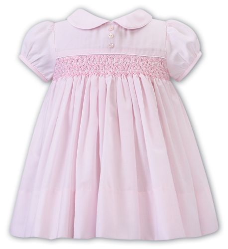 Sarah Louise Pink Smocked Dress - 012242