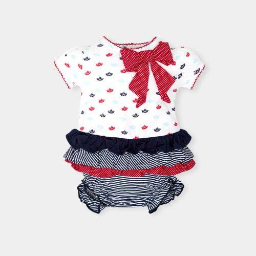 TUTTO PICCOLO "Nautical" Baby Girls Dress Set 4591