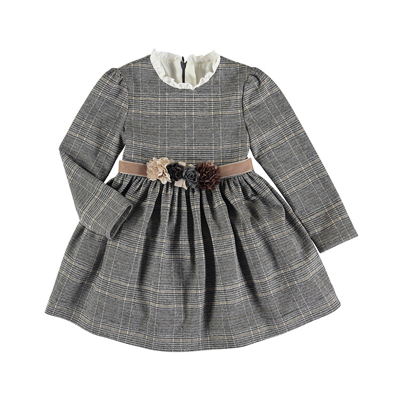 Mayoral *Long Sleeved Winter Dress With Belt - 4958