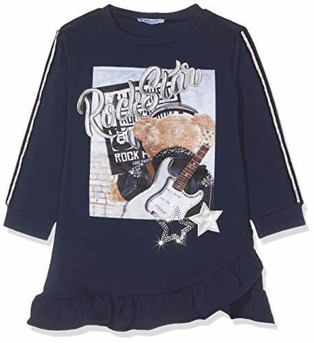 Mayoral Trendy Navy Dress For Girls 4978