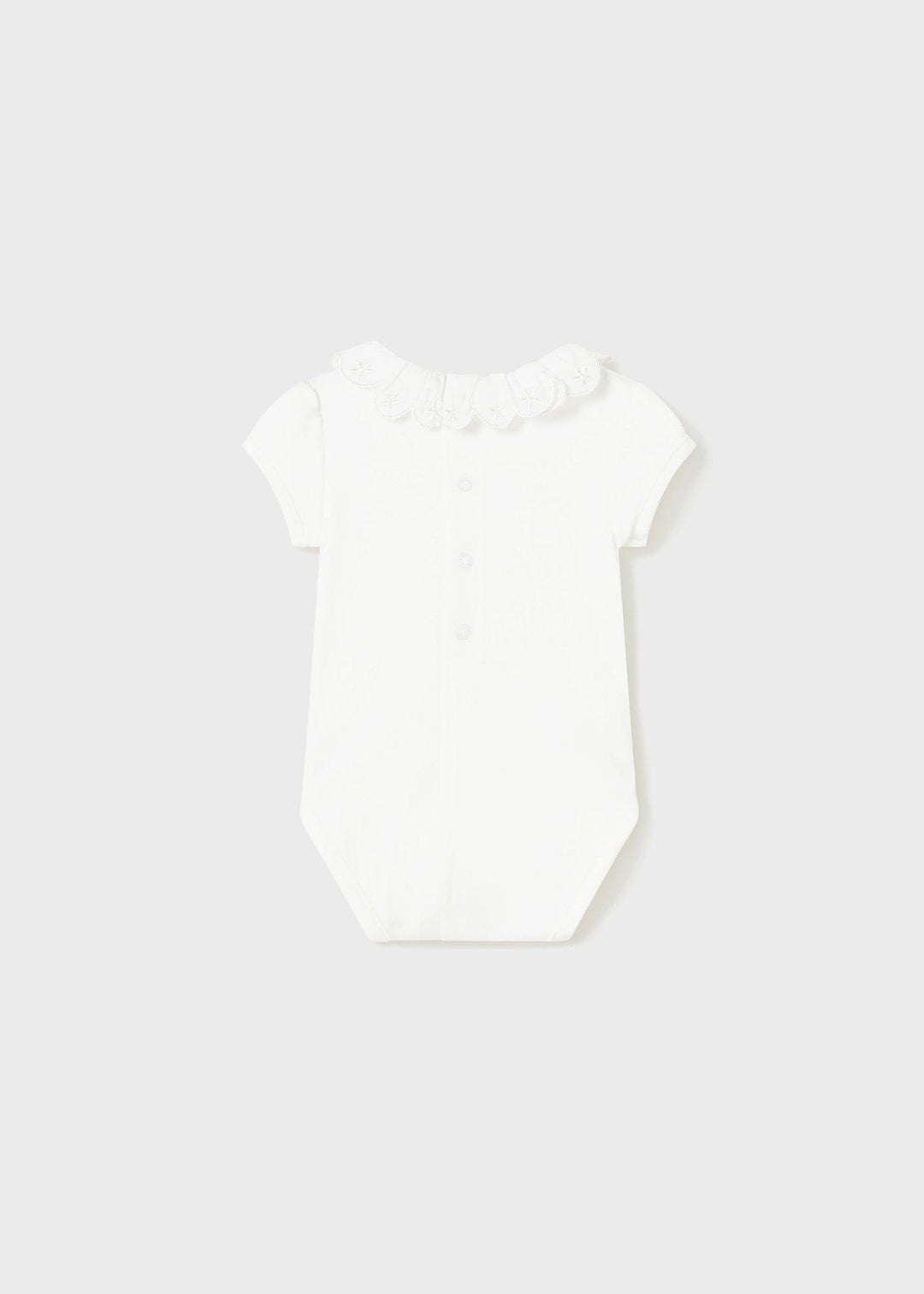 Mayoral Sustainable cotton bodysuit newborn 1733 White