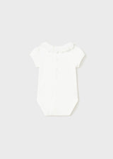 Mayoral Sustainable cotton bodysuit newborn 1733 White