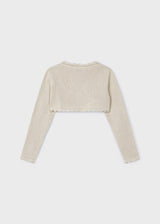 Mayoral Champagne Sustainable cotton cardigan girl - 320 - 72 Champan