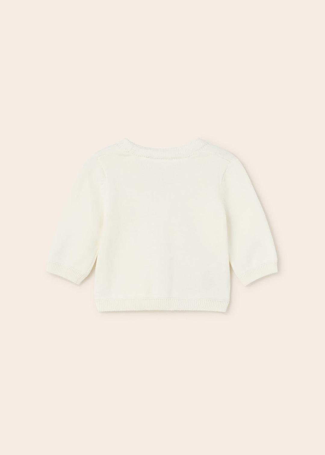 Mayoral Ivory Sustainable cotton cardigan newborn