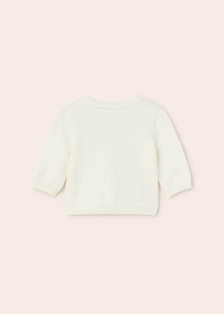 Mayoral Ivory Sustainable cotton cardigan newborn