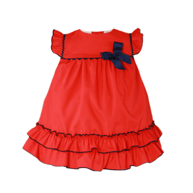 Miranda Red & Navy Summer Dress - 508 V