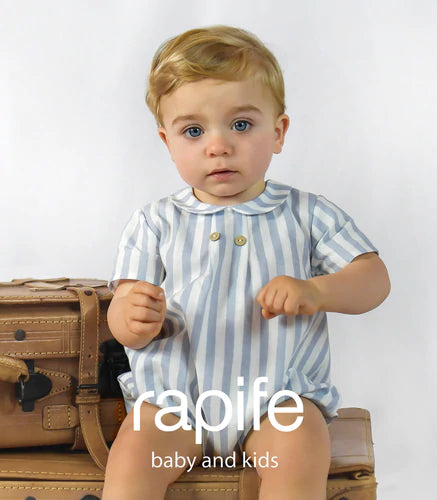 Rapife Blue Stripe Romper - 5229
