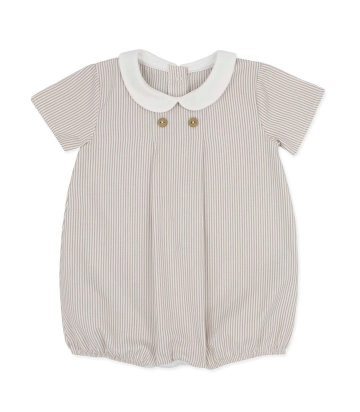 Rapife Boys Beige Stripe Romper - 5257