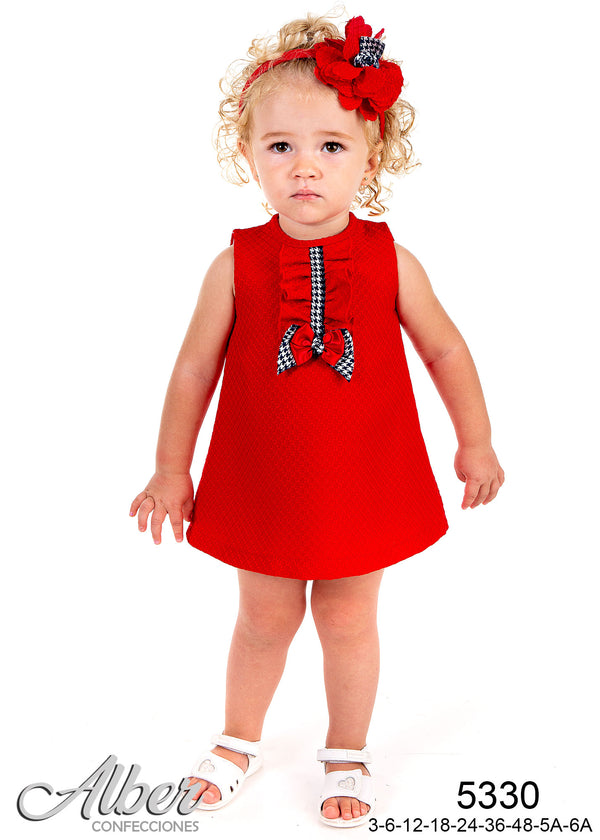 Alber Red Summer Dress - 5330