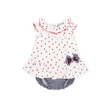 Tutto Piccolo Strawberry Print Dress & Pants Set - 5788