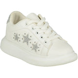 A*Dee Chunky Star Trainers - Bright White - 1001