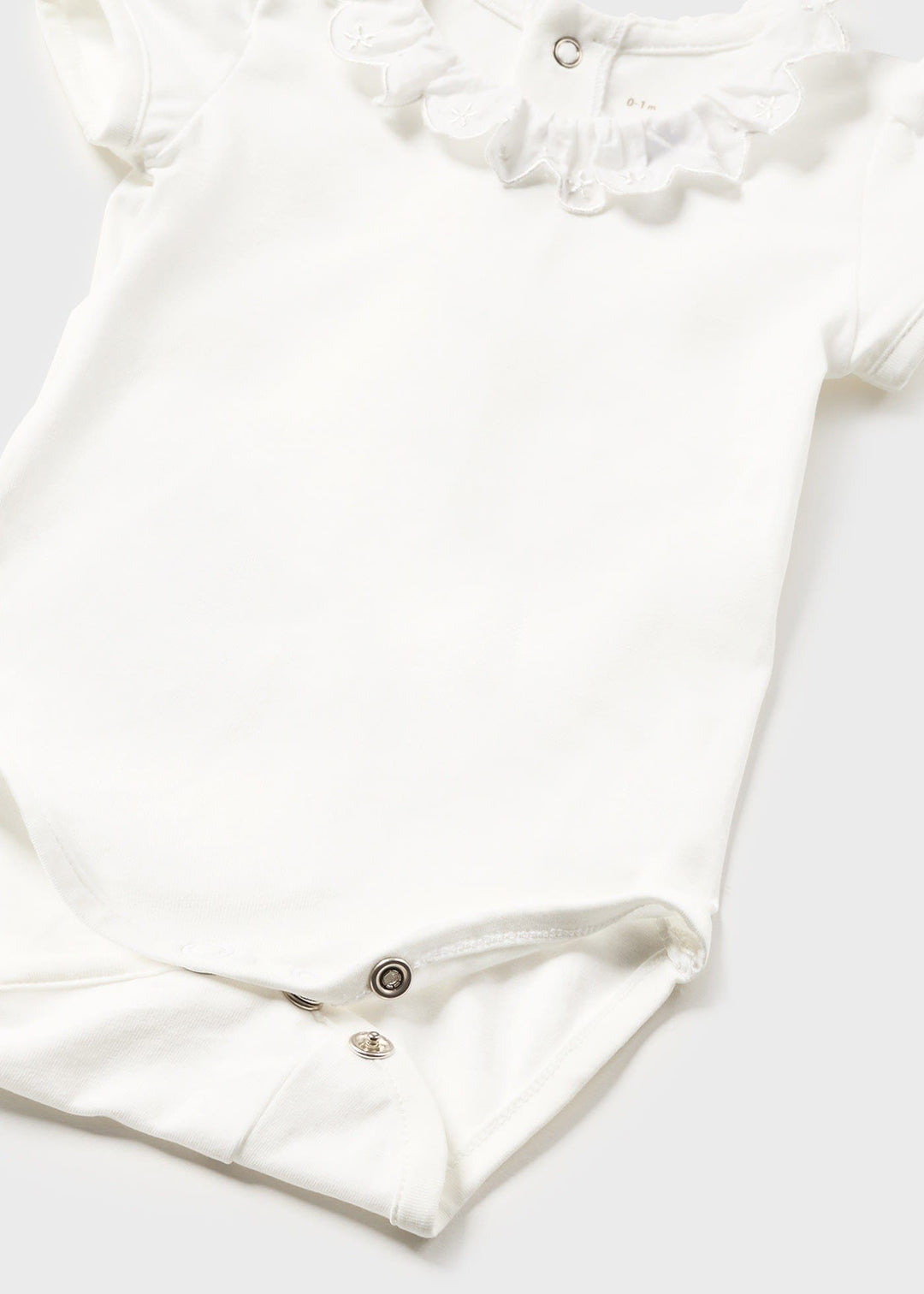 Mayoral Sustainable cotton bodysuit newborn 1733 White