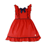 Miranda Red & Navy Dress - 608 V
