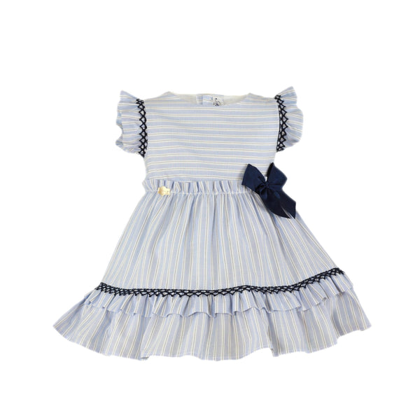 Miranda Blue, White & Navy Dress - 609 V